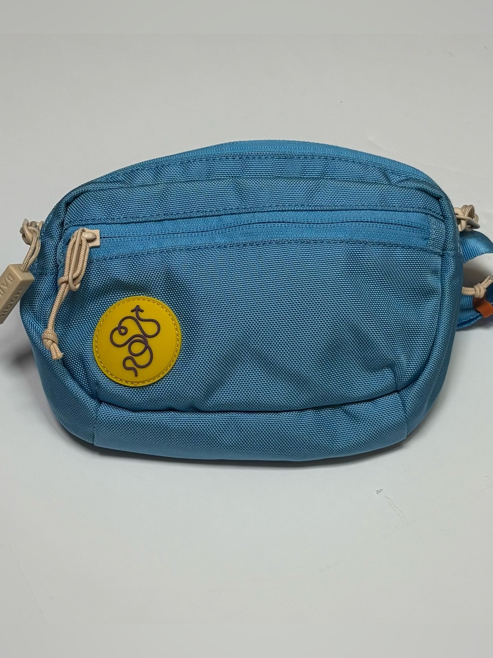 Baboon to the Moon Mini Fanny Pack Crossbody Belt Bag Sky Blue Cordura